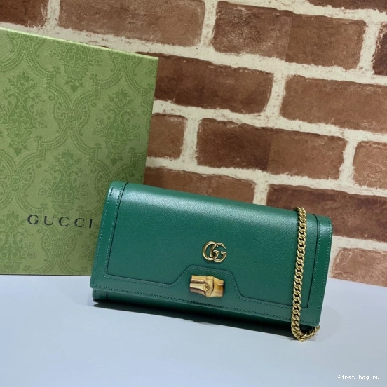 bamboo Diana with Gucci chain wallet 0711
